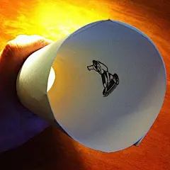 Husk Mit Navn纸上立体插画