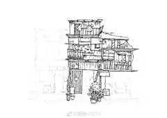 前段时间闲逛看到的旧居民楼
满满的人间烟火气息
很有感觉的一幅画面

钢笔淡彩水彩手绘手绘是一种信仰 ​​​​