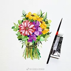 花束~~
ins：minartillust ​​​​