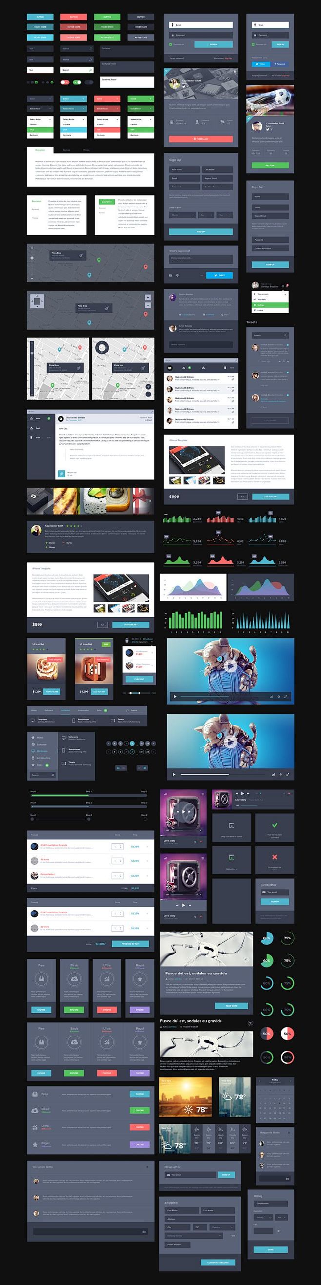 UI Kit Dark [Free]