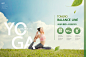 健康轻食 瑜伽健身 动感美女 均衡饮食 海报设计psd_平面设计_海报