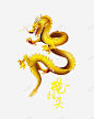 金色龙抬头龙王插画高清素材 免费下载 设计图片 页面网页 平面电商 创意素材 png素材