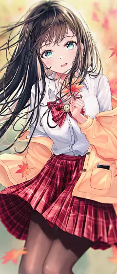 Kumi   二次元少女  
动漫壁纸  秋  枫叶