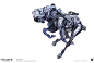 Horizon: Zero Dawn - Robots, Miguel Angel Martinez : These are some of my early concepts for the robots in Horizon.  

This sketches not only were a research about the shape and form of this robots but even more important, about what was the function of t