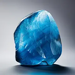 蓝色宝石原石素材图片