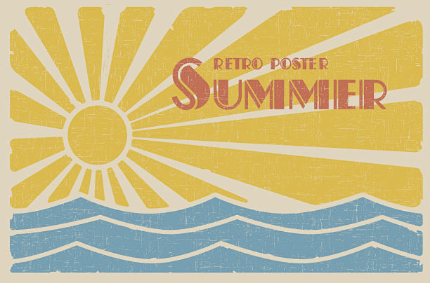 Summer retro poster