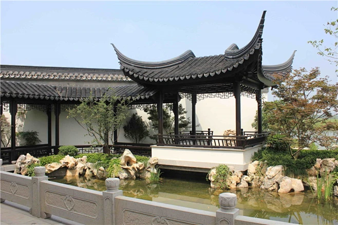 苏州古典园林-绿城.桃花源中式别墅院落区景观设计_景观设计_ZOSCAPE-园林景观设计意向图库|园林景观学习网 -图片_绿城桃花源图片素材-花瓣网