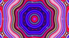 迷幻的对称抽象图案和催眠的背景，锌文化点缀。