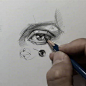 Art References + Challenges + Reblogs — drawingden:   Planes of the Eye by edizkan