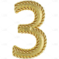 3D-金属数字元素-3