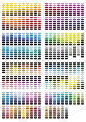 颜色参考插图。所有色调从 100 到 7547
