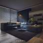 "Living Alone " Black Interior design