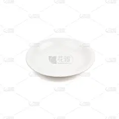 白色底座上的白色陶瓷板.