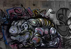 佛山街头艺术家画图男的涂鸦作品 /// 新茶锋潮 ///