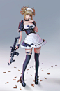 Maid girl by Mon夢's 
