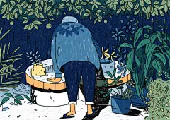 我的爷爷奶奶-cbtd_插画_涂鸦王国插画