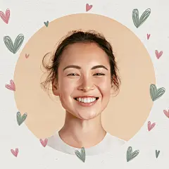 Head Frame Template Romantic Fashion Simple Style Poster Instagram Post