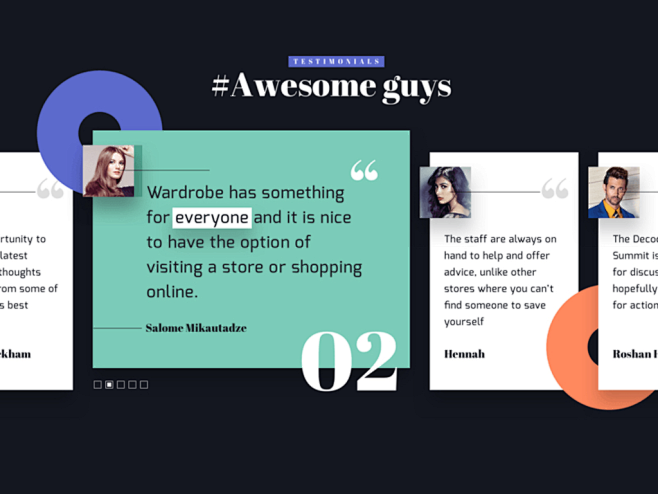 Testimonials Section