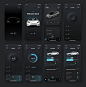 深色新拟物风格Tesla 汽车 app ui .fig素材下载 - 豆皮儿UI