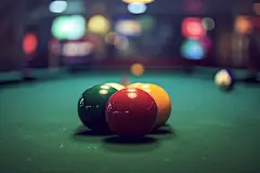 消闲的娱乐场所台球摄影图片