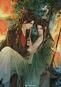 #人渣反派自救系统##魔道祖师##天官赐福#
这个画风我太喜欢了，绝美爱情！！！
画师：@轩影重楼 ​​​​