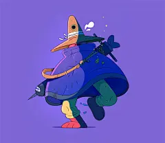 10 款涂鸦风格单角色插画！