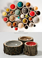 来点不一样的创意生活，漂亮的木头碗！#创意#