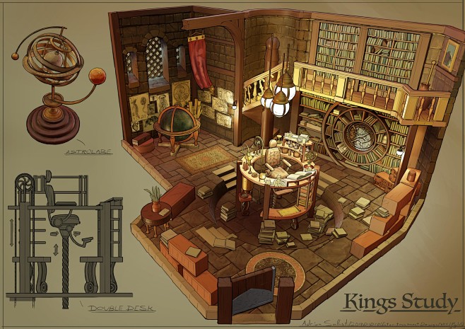 King's Study, Adrian...