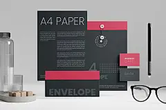 6款品牌VI设计办公文具信纸信封名片展示样机模板PSD素材 Stationery Mockup - 嗨酷Hiicoo-专注海外高品质设计素材-做设计上嗨酷
