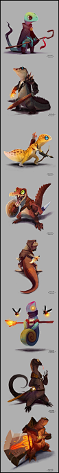 RPG Reptiles by Alex Braun (the snapping turtle is my favourite): 