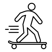 滑板图标png透明图