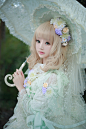 BABY#Parlement of foules Menuet～鳥たちが集い白薔薇が香る恋の歌～ワンピースドレス#  白蔷薇OP   上身图 ​​​​