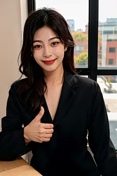 AI数字艺术工作女生外貌服饰肖像-众图网