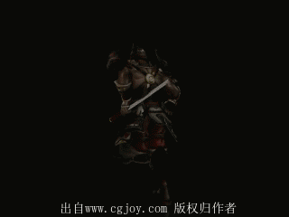 古代将军走，跑，攻击，受击死亡等一套动作...