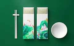 荷韵谷香 大米包装 插画 手绘 荷花 稻谷 特产 食品 包装-古田路9号-品牌创意/版权保护平台