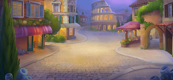 Fishdom Locations: Concepts and final render (2D Environment ...