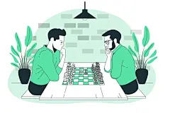 国际象棋插画矢量图设计素材