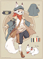 [CLOSED] ADOPTABLE | Courier Fox by ocono.deviantart.com on @DeviantArt: