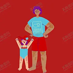 手绘亲子人物 【酷图网】手绘亲子人物,亲子母女母子,亲子父女父子,亲子素材,亲子人物