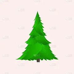 枝,绿色,圣诞树,分离着色,传统,华丽的,空的,一个物体,背景分离,模板