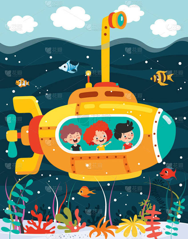 卡通片海底