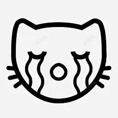 sobkitty动物猫图标高清素材 kitty表情 sobkitty 动物 哭 材料 猫 玩具 笑脸 表情符号 面罩 icon 标识 标志 UI图标 设计图片 免费下载 页面网页 平面电商 创意素材