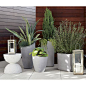 Shop Slant Tall Planter. A slight slant to the rim trends these planters from the expected to the delightfully different.
