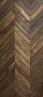 RECLAIMED FRENCH Oak in large #Chevron pattern.: 