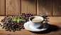 Food - Coffee  Cup Still Life Coffee Beans Wallpaper