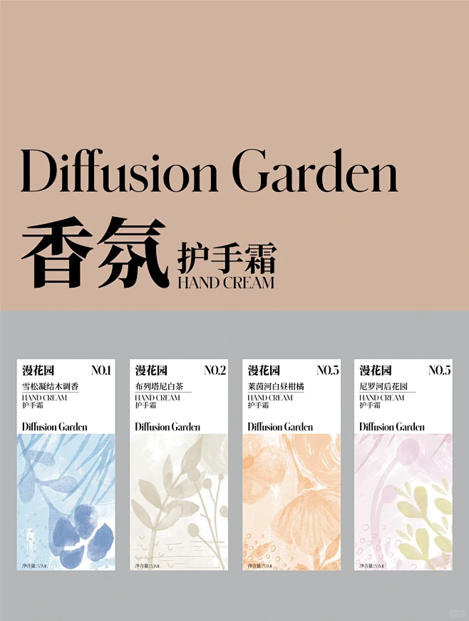 香氛护手霜包装设计