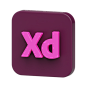 Xd Logo 3D Illustration