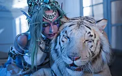 性感俄罗斯美女cosplay写真高清壁纸