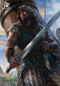 Puttkamer , Grafit Studio : It's very important for a good soldier to peel potatoes properly. Another illustration for the brilliant GWENT card game by CD Projekt Red. <br/><a class="text-meta meta-link" rel="nofollow" href=&q