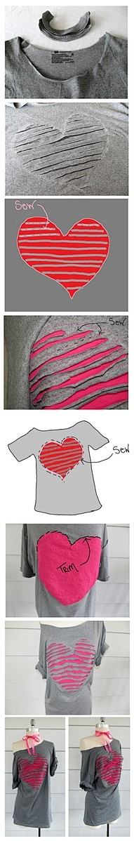 Heart Tee by Janet T...